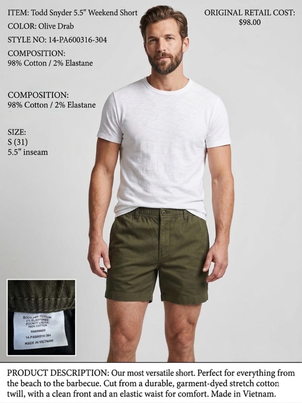 Todd Snyder Weekend Shirt Olive Drab
